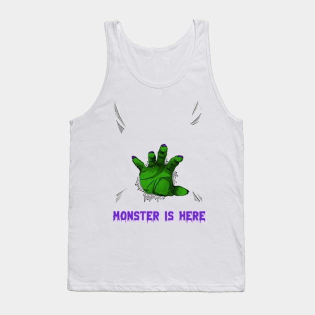 monster is here Tank Top by Teecraftscreations